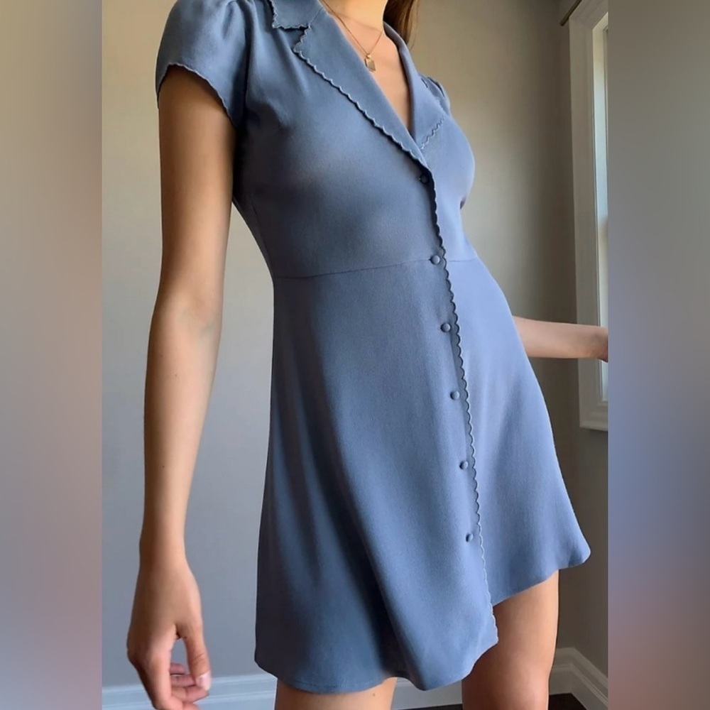 Aritzia Sunday Best - Vida Button Down Short Sleeve Mini Dress